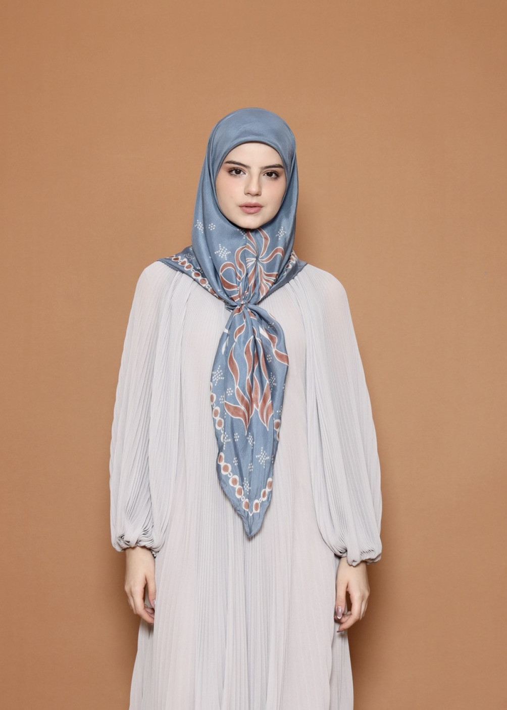Ribbon Scarf - Blue