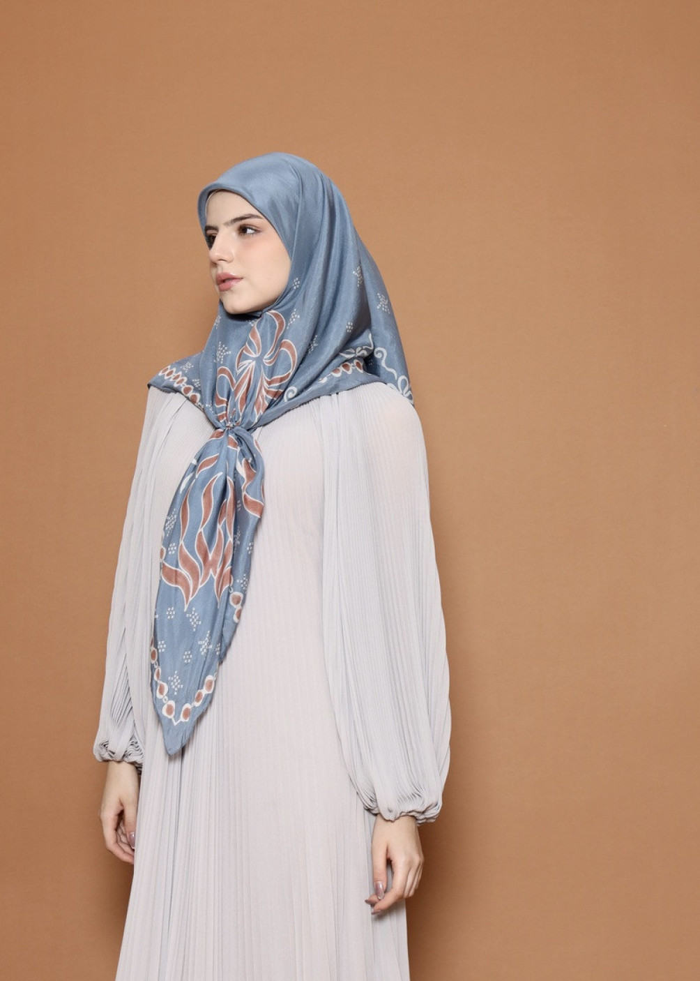 Ribbon Scarf - Blue