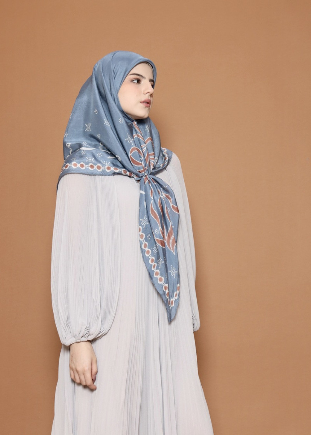Ribbon Scarf - Blue