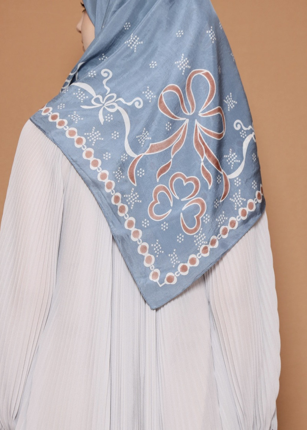 Ribbon Scarf - Blue