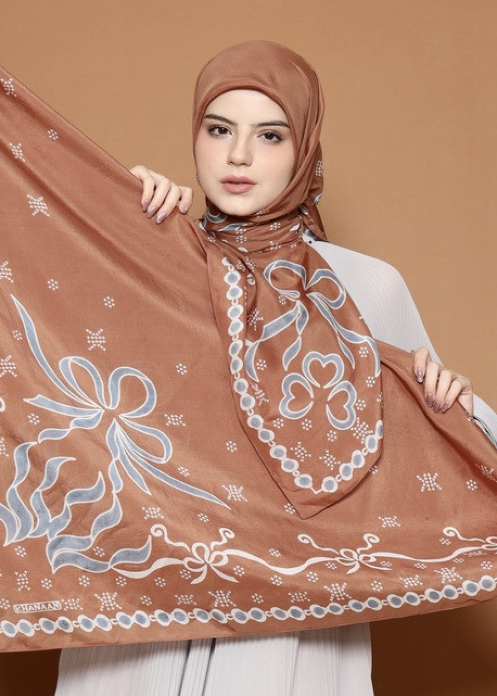 Ribbon Scarf - Brown Sugar
