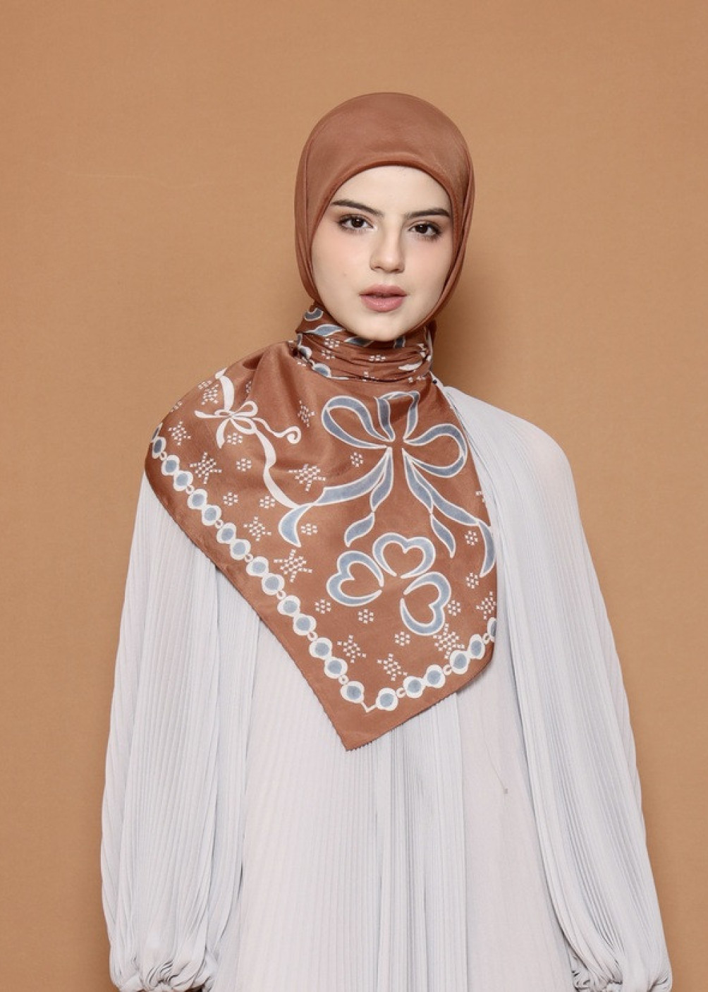 Ribbon Scarf - Brown Sugar
