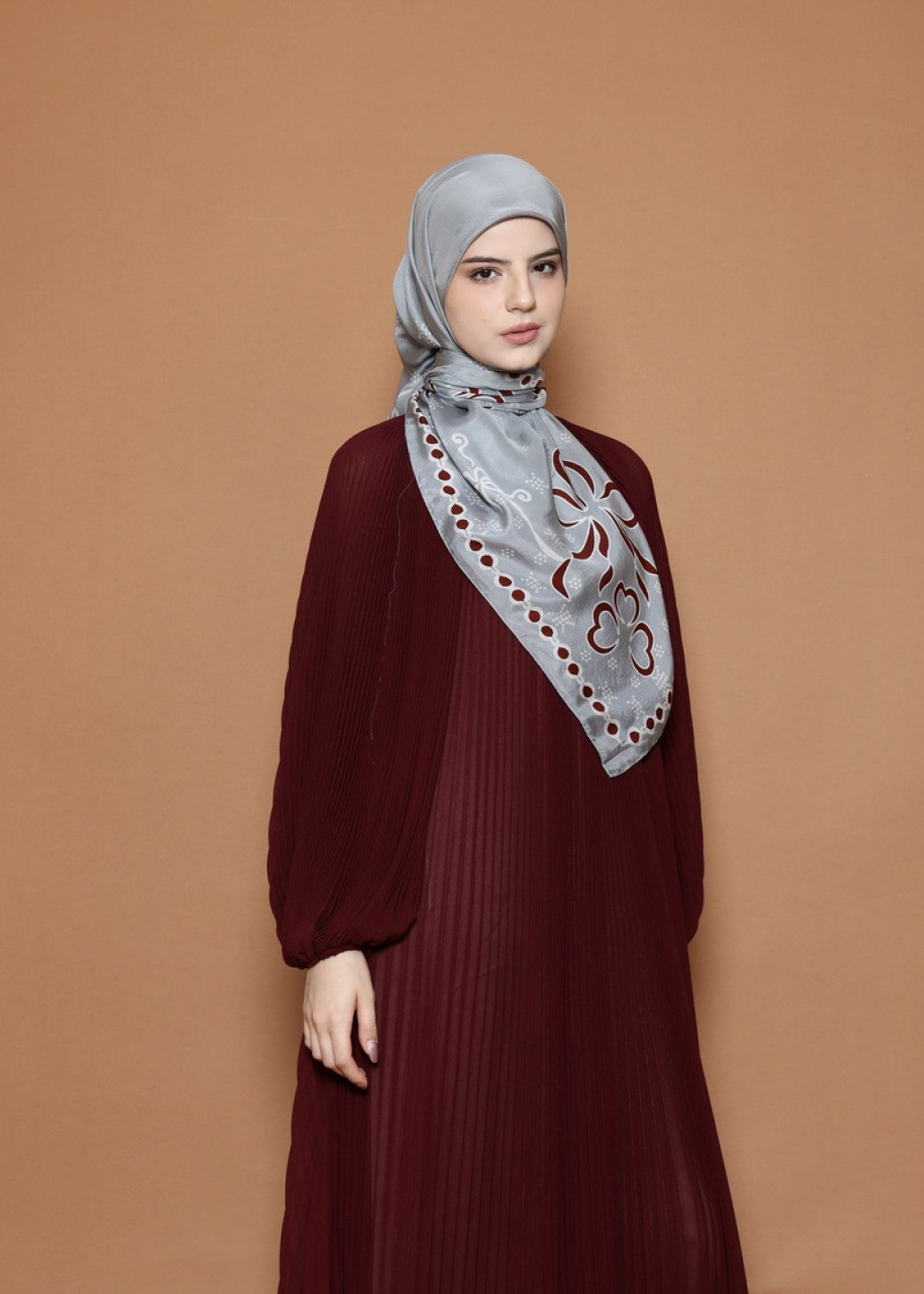 Ribbon Scarf - Grey
