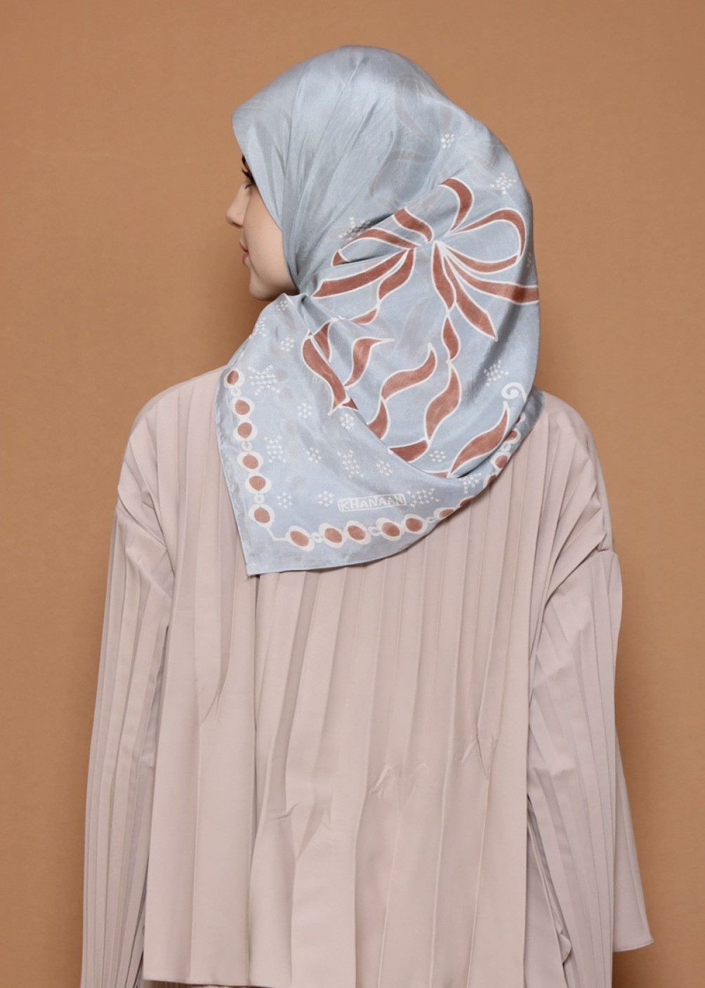 Ribbon Scarf - Ice Grey