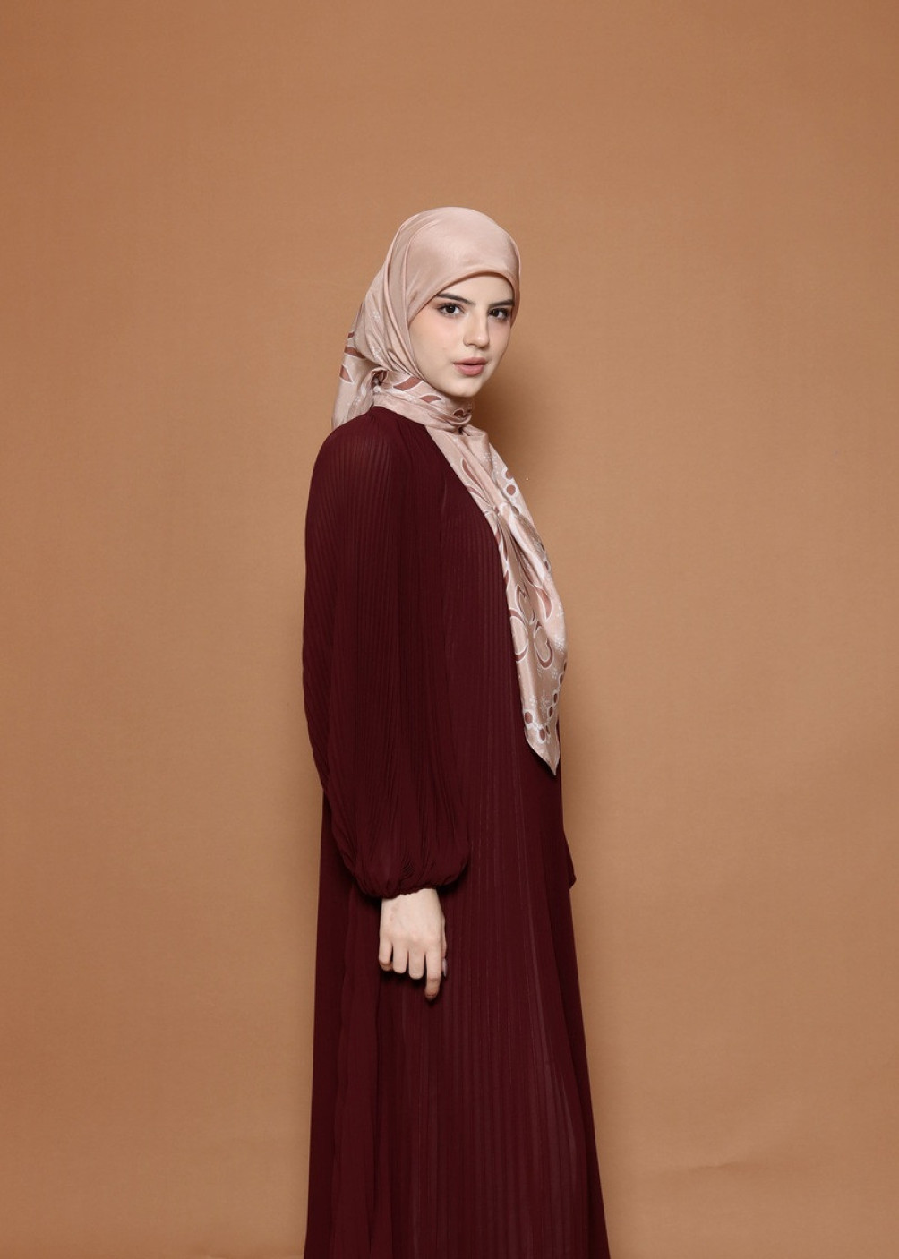 Ribbon Scarf - Peach