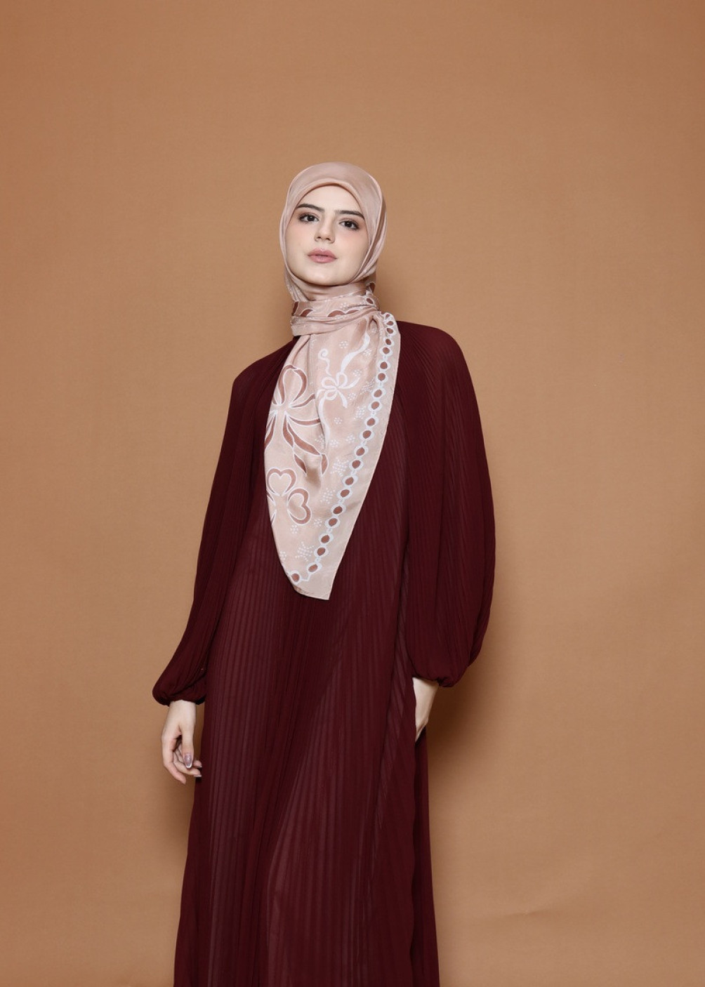 Ribbon Scarf - Peach
