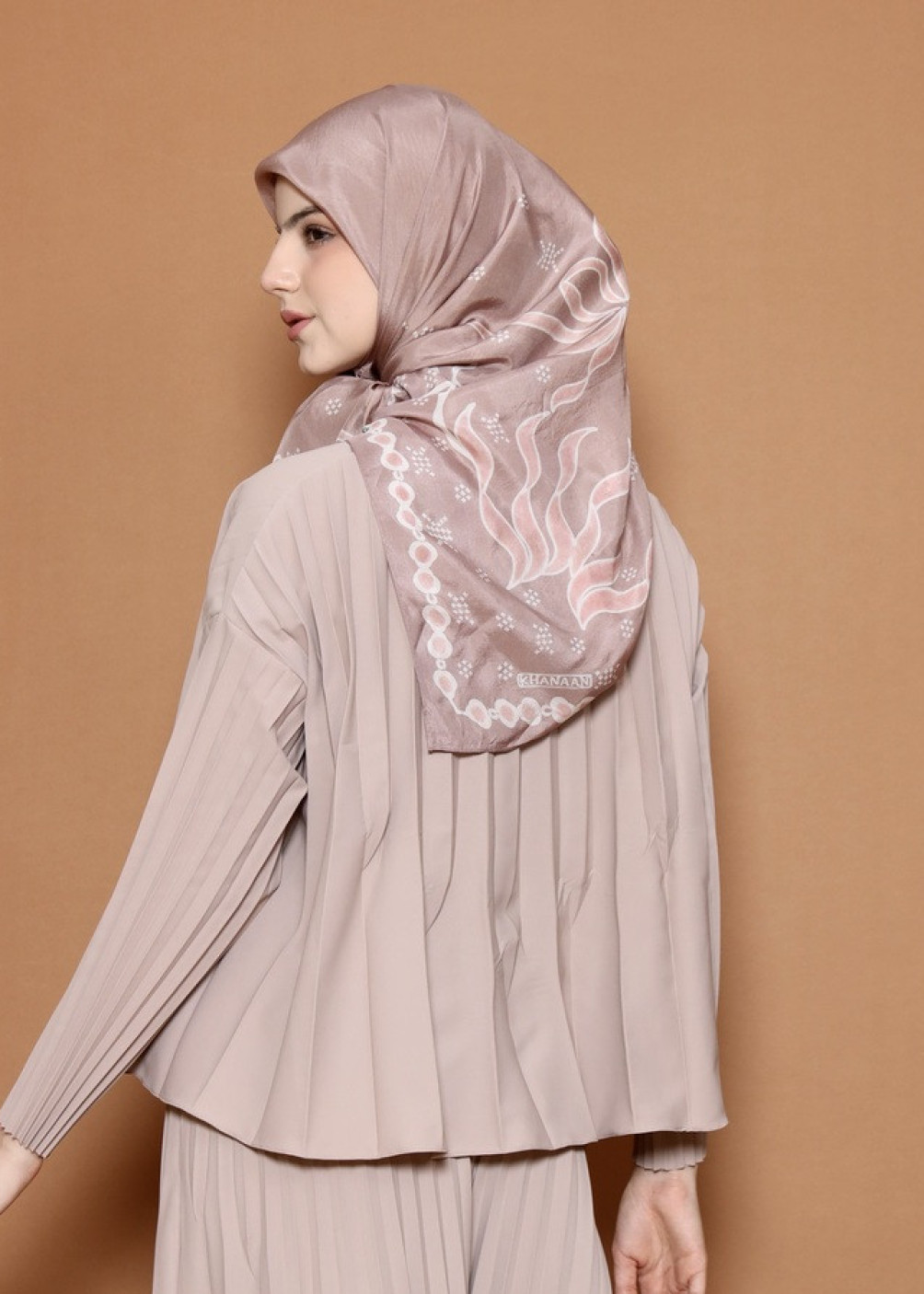 Ribbon Scarf - Taupe