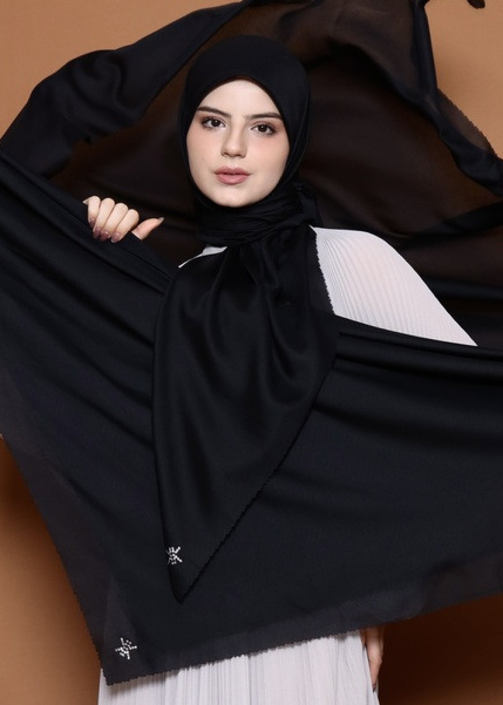 Crystal Scarf - Black