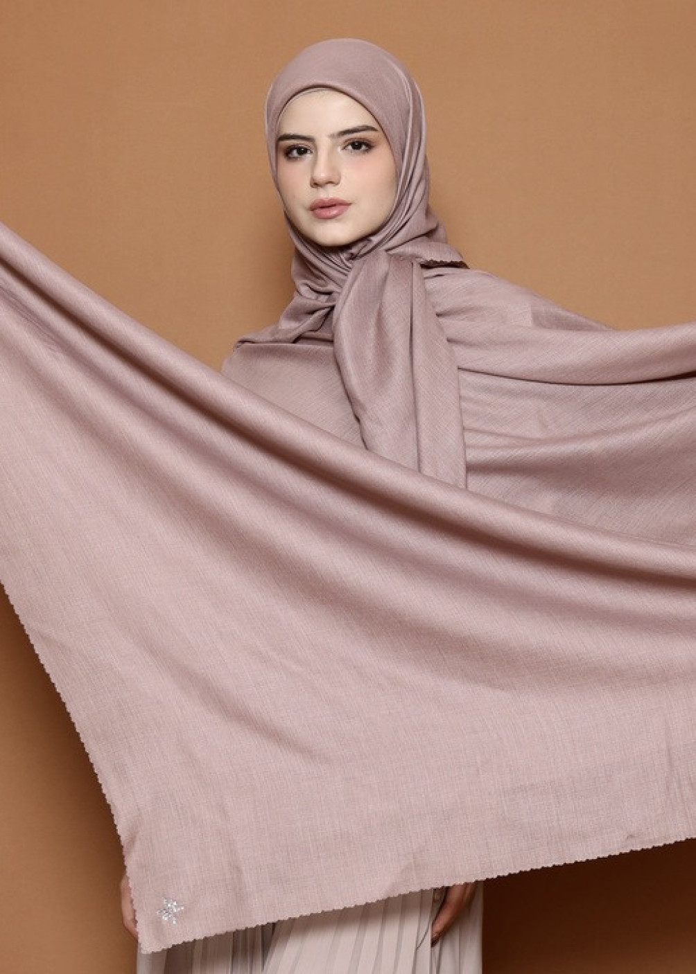 Crystal Scarf - Taupe