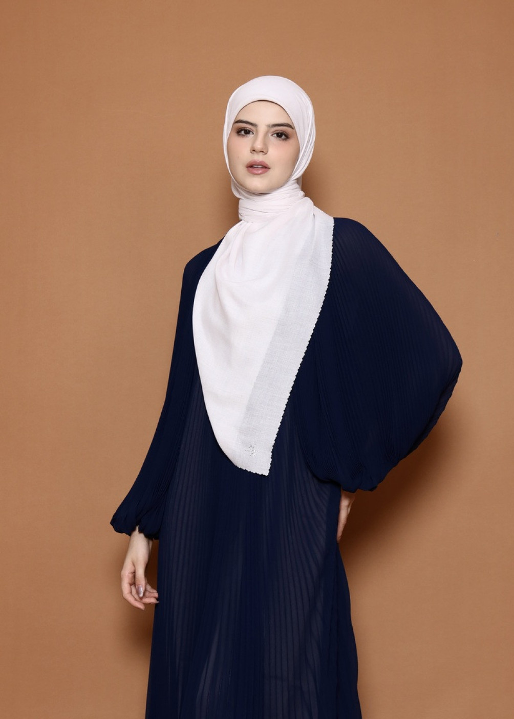 Crystal Scarf - White