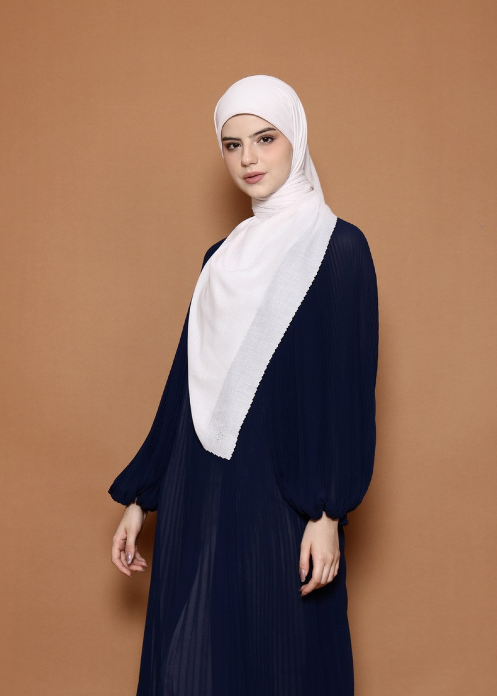 Crystal Scarf - White