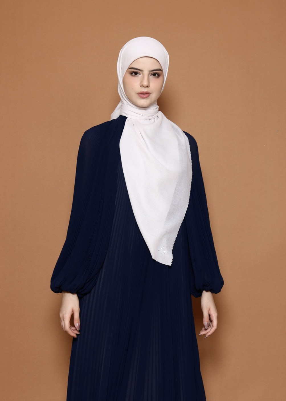 Crystal Scarf - White