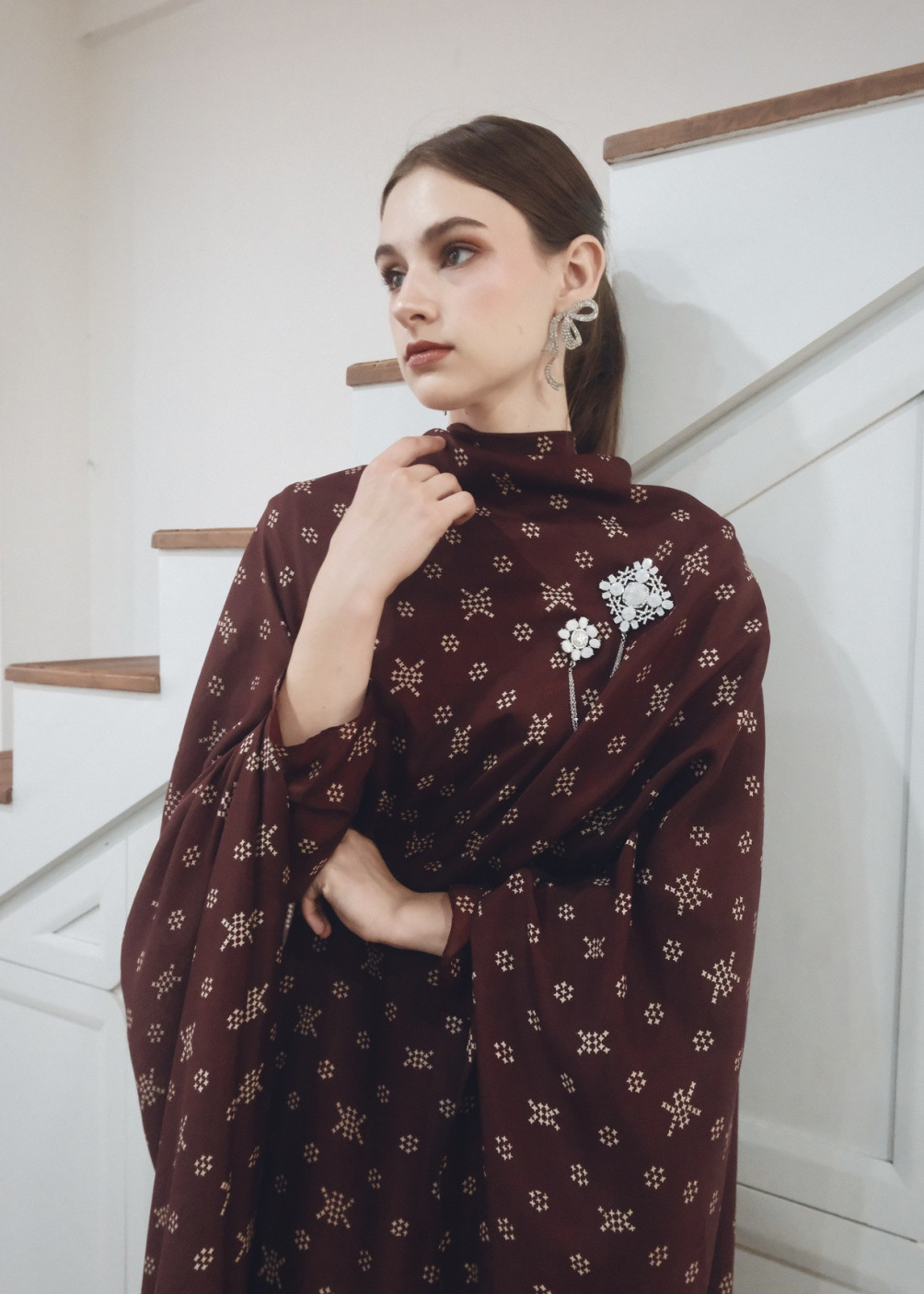 Shamma Dress - Maroon
