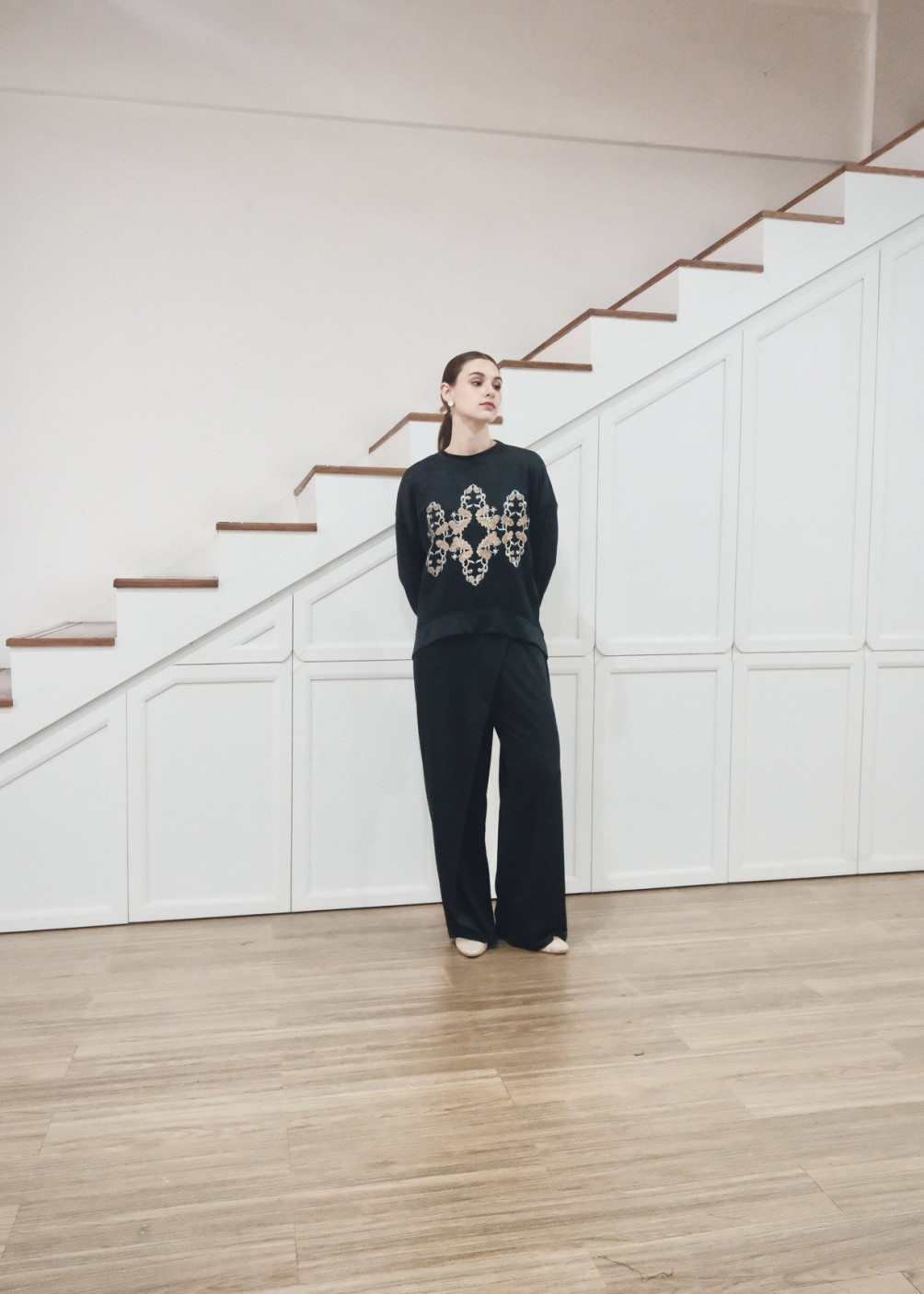 Alba Set Sweater - Black