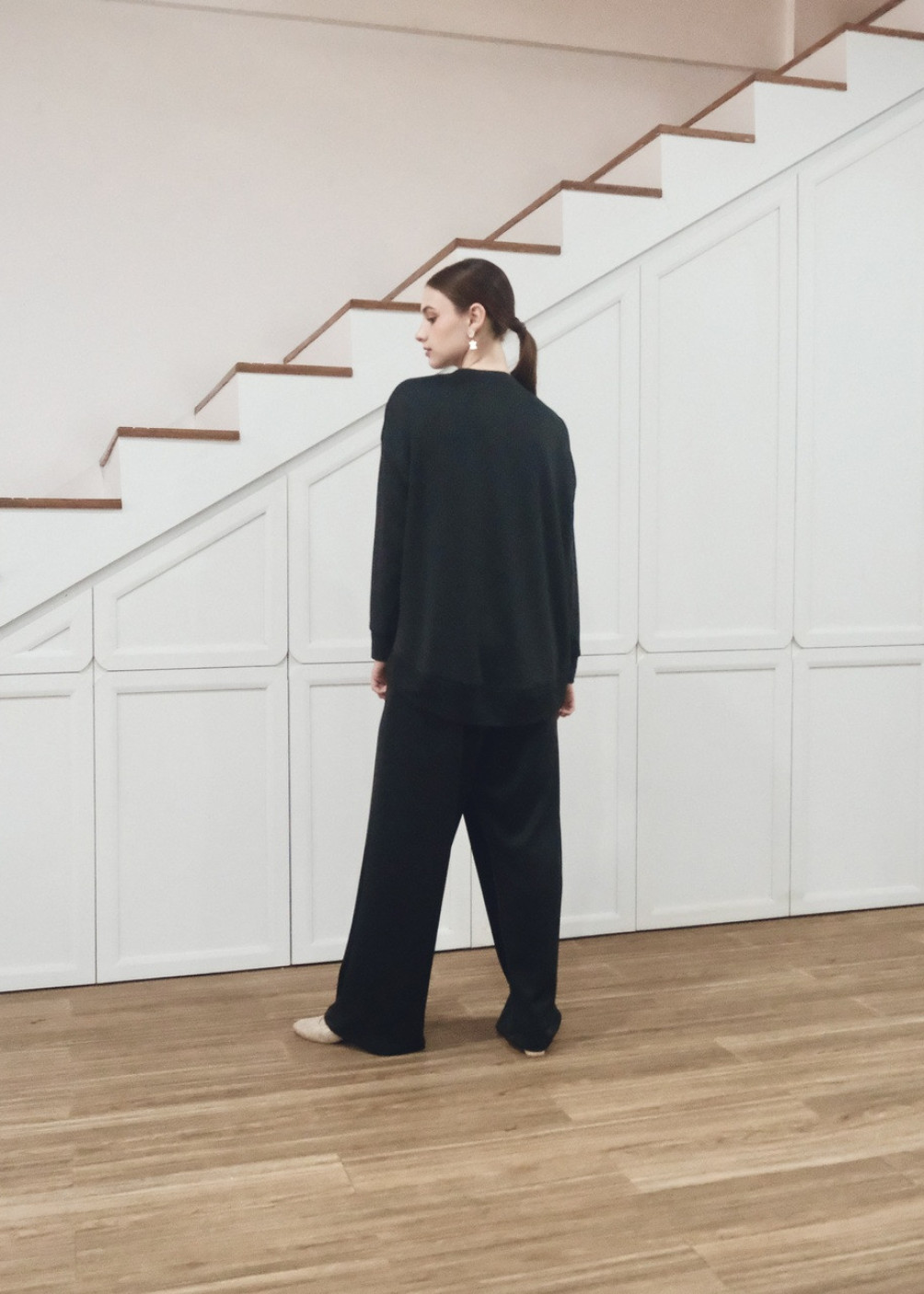 Alba Set Sweater - Black