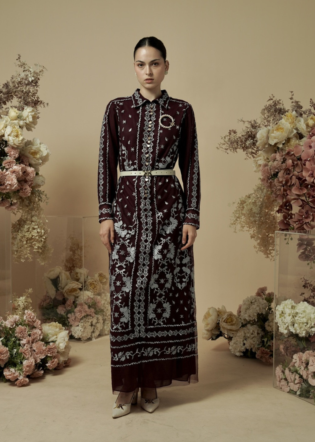 Tamara Dress - Burgundy