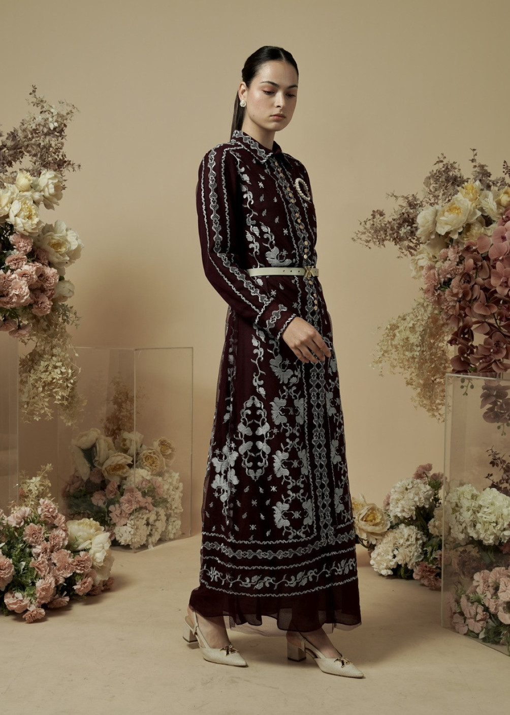 Tamara Dress - Burgundy