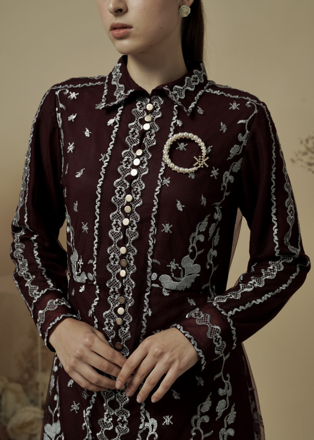 Tamara Dress - Burgundy