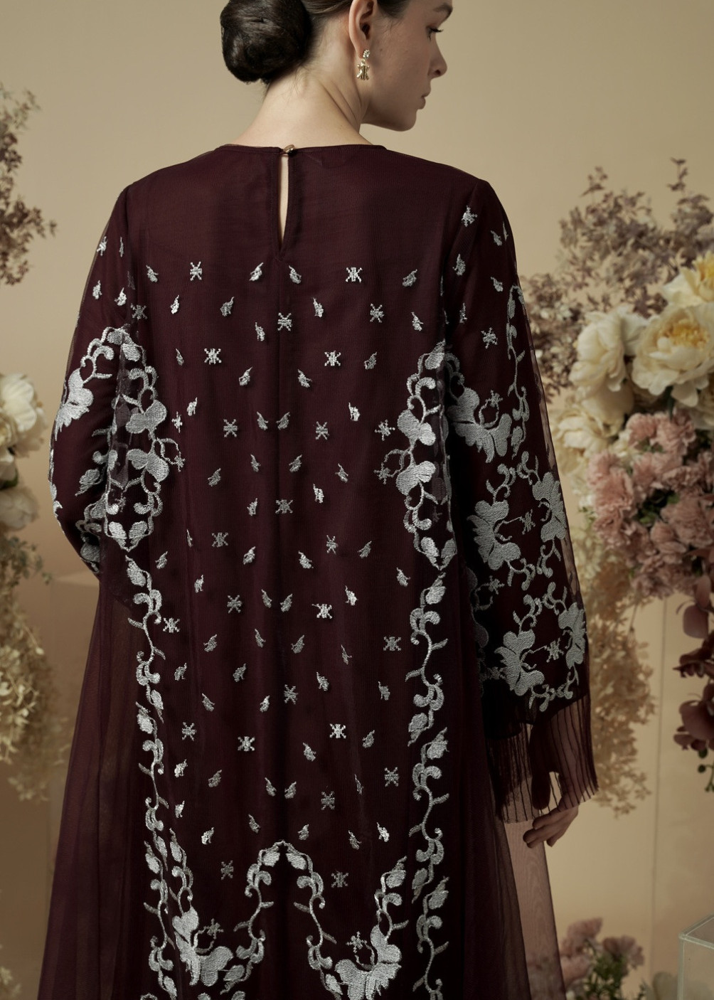 Ivana Dress - Burgundy