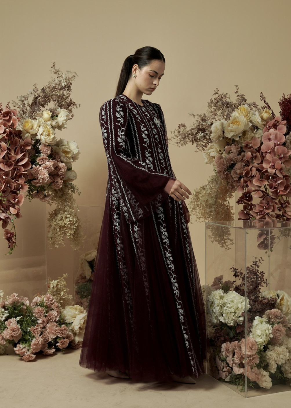 Ellya Dress - Burgundy
