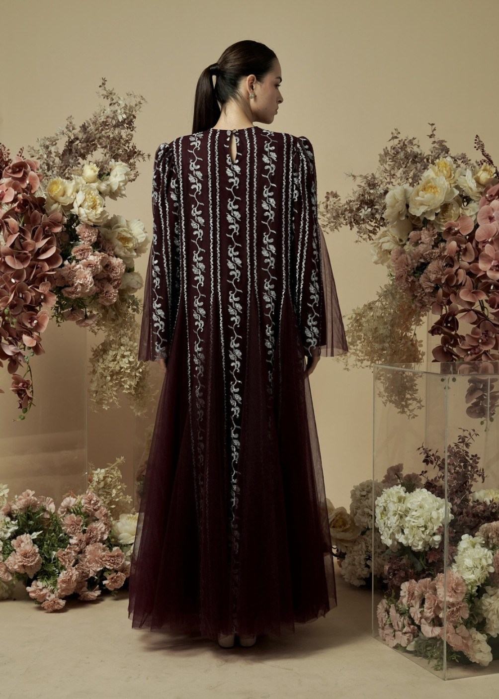 Ellya Dress - Burgundy