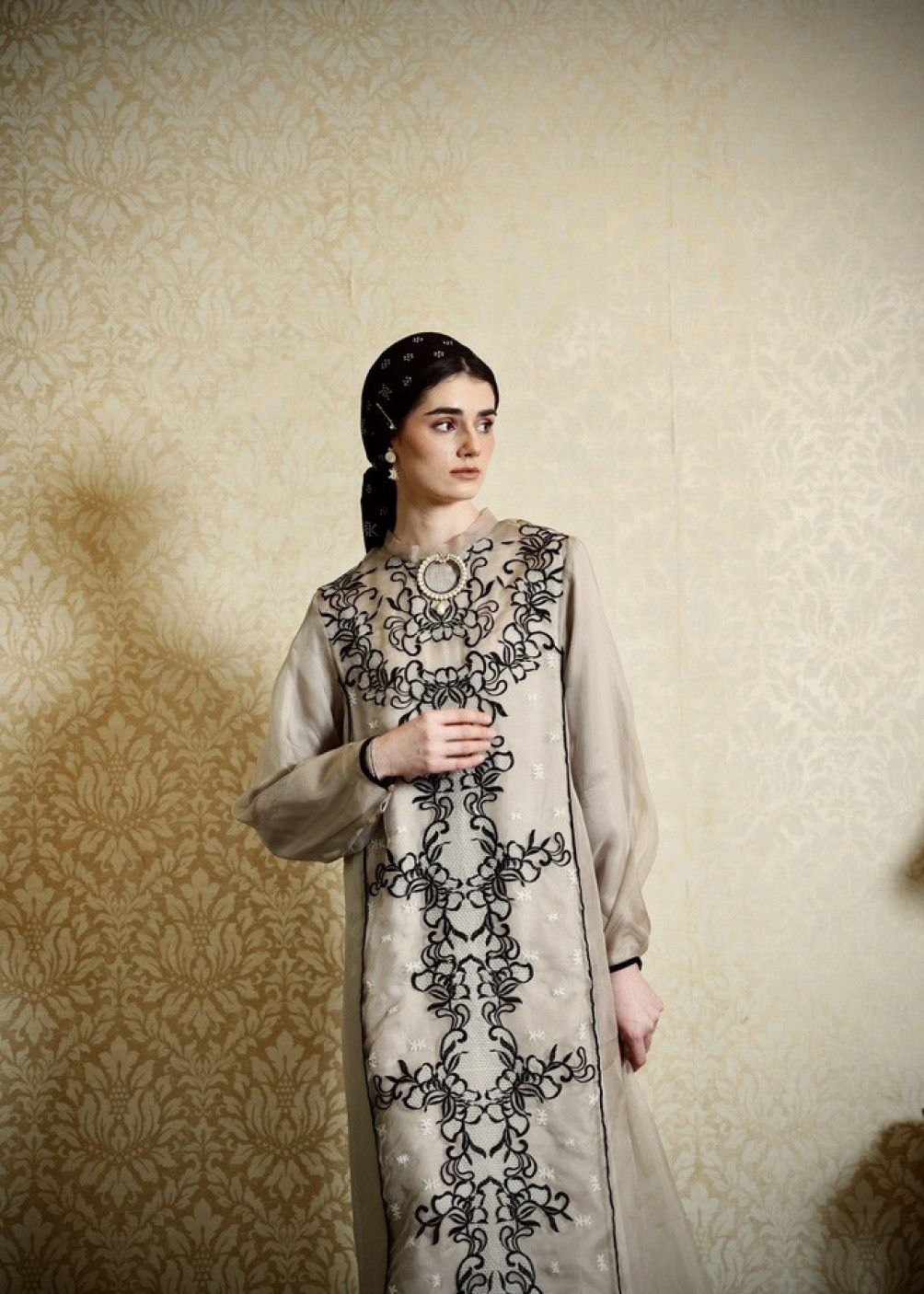 Erina Dress Ribbon - Grey