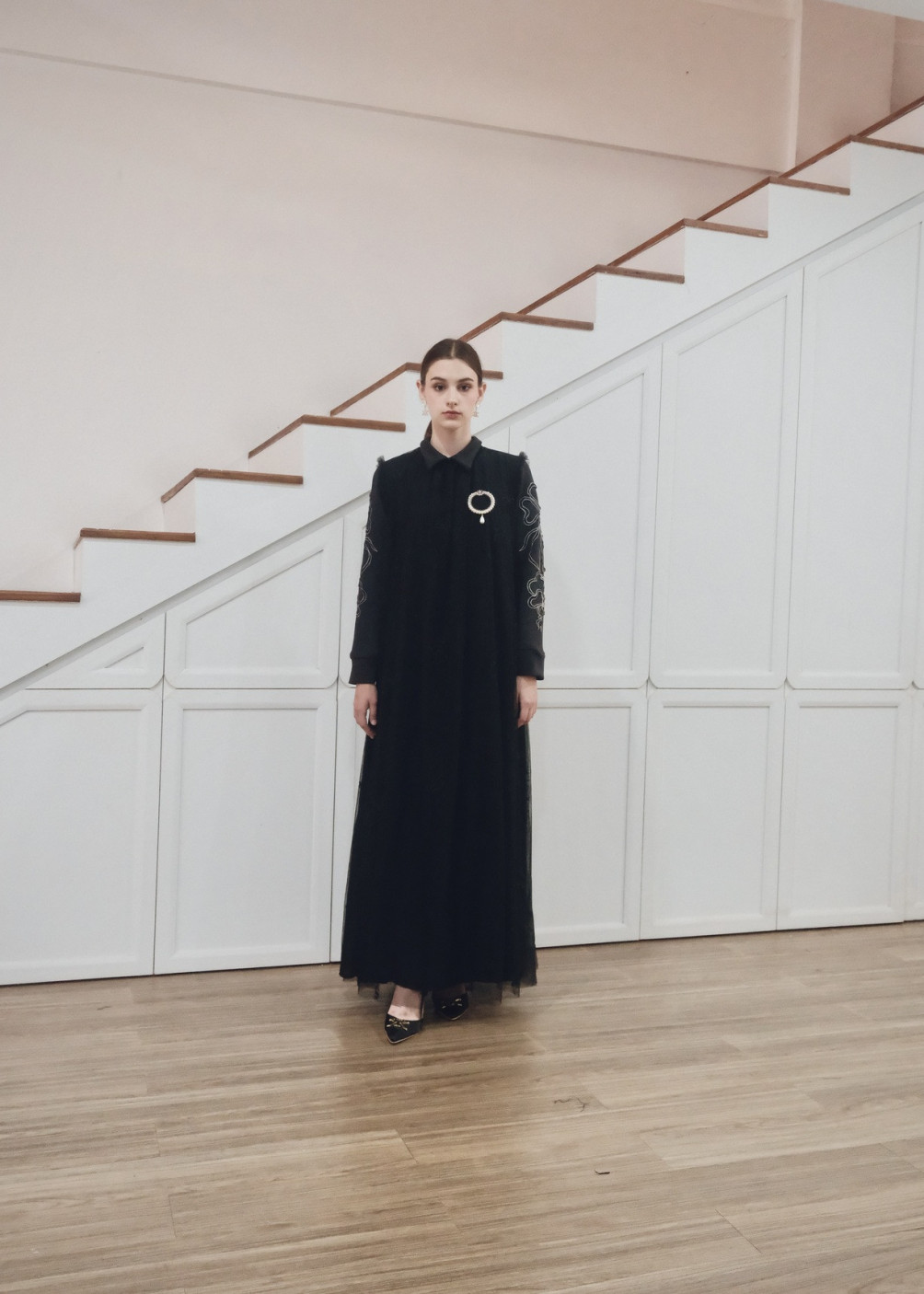 Rania Dress Beads - Black