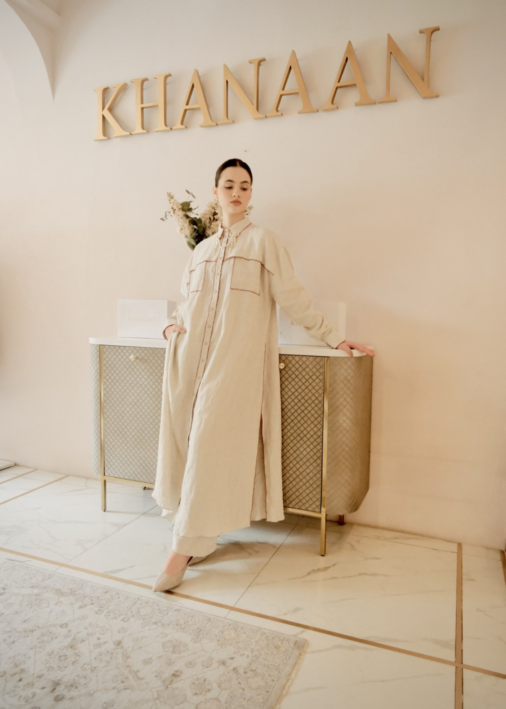 Rythana Dress - Beige