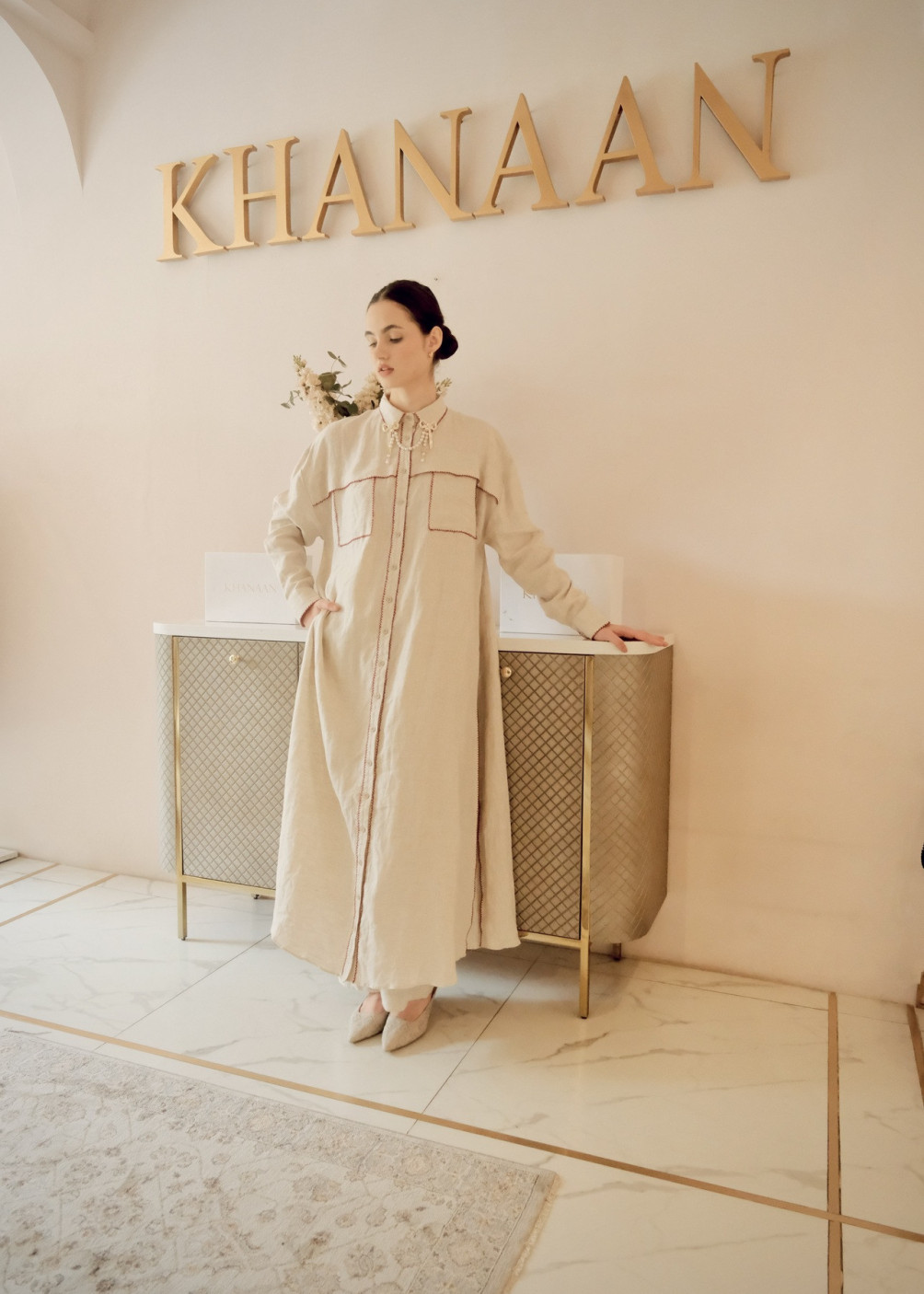 Rythana Dress - Beige