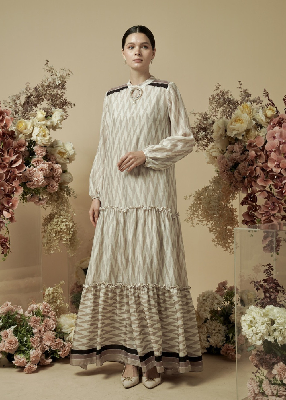 Shafa Dress - Beige