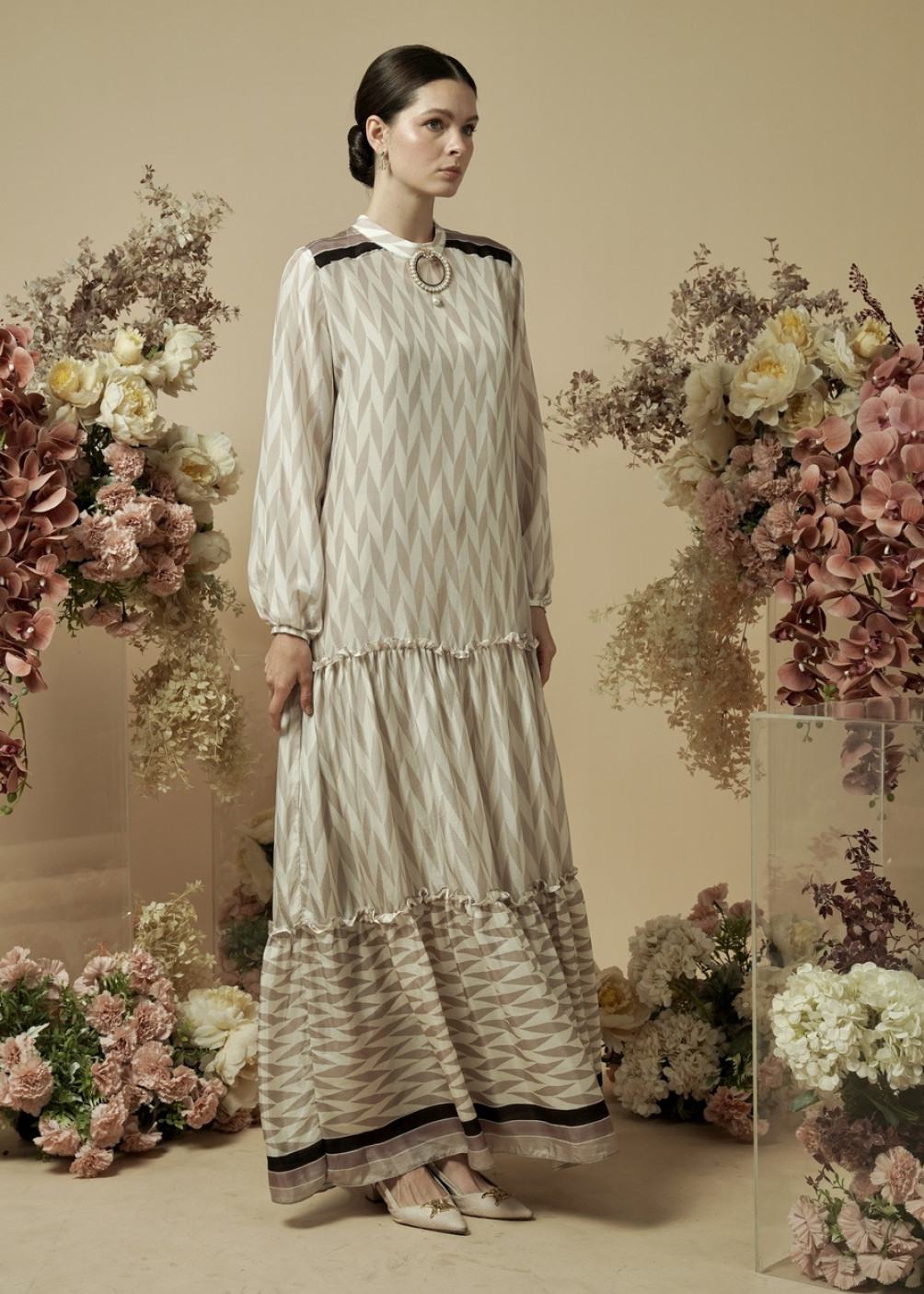 Shafa Dress - Beige