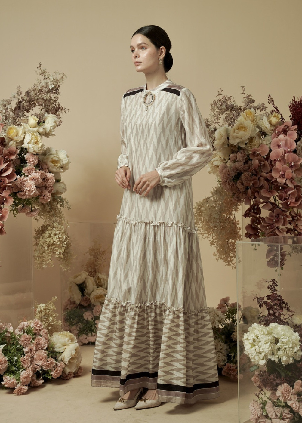 Shafa Dress - Beige