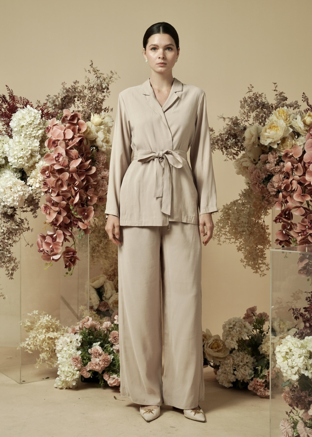 Gianca Blazer Set - Blush