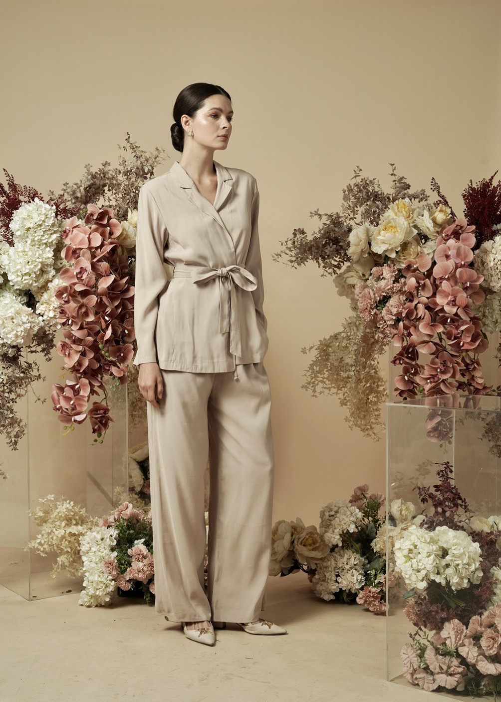 Gianca Blazer Set - Blush