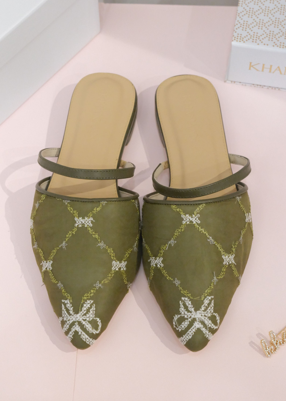 Monogram Mules