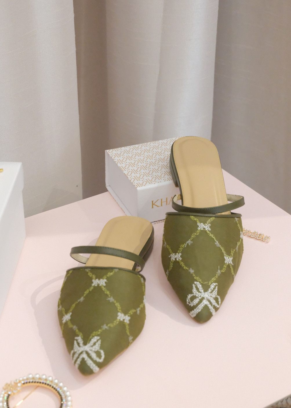 Monogram Mules