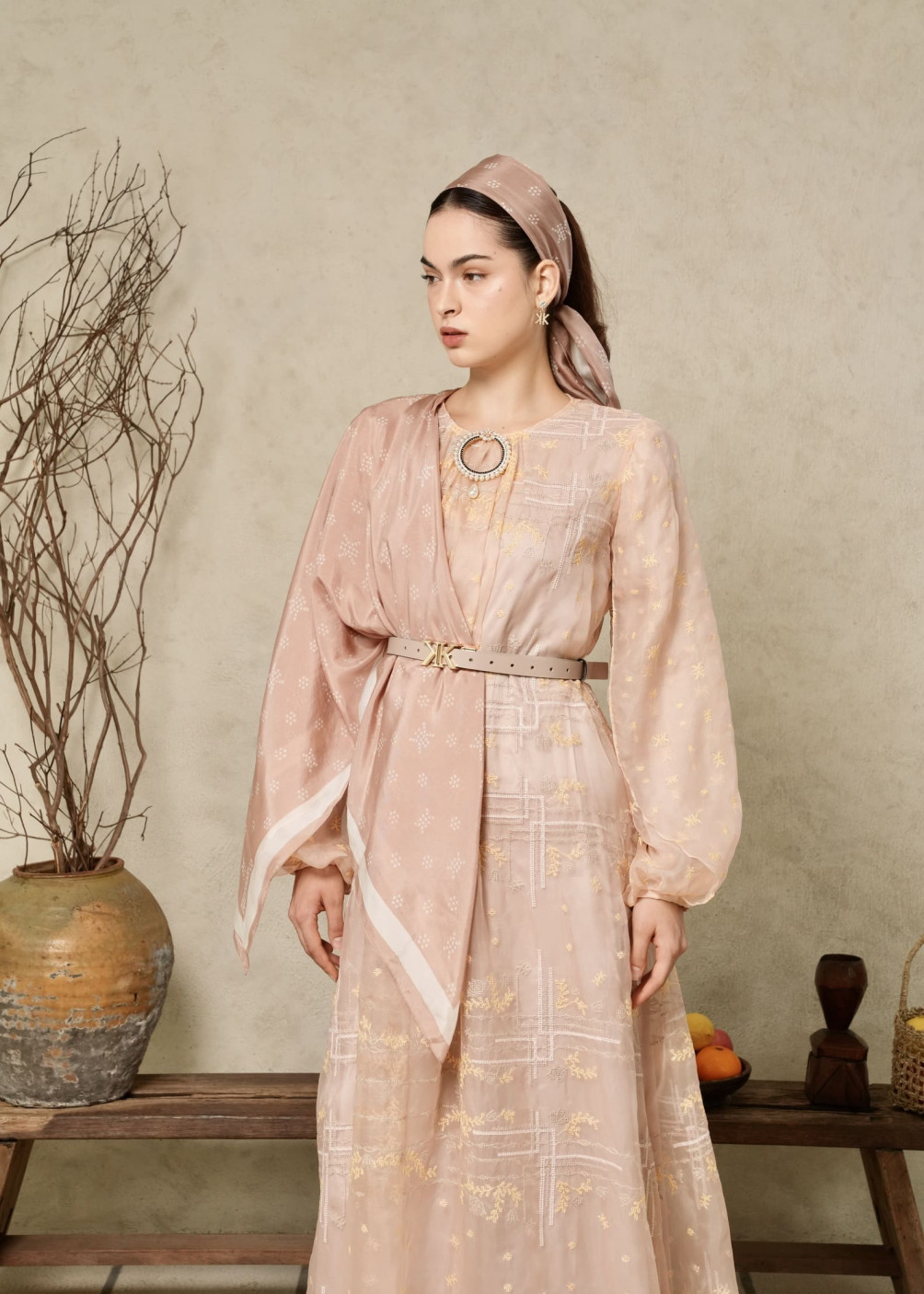 Ariella Dress - Peach