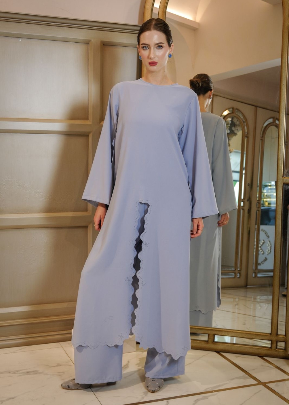 Asiya tunic set - blue