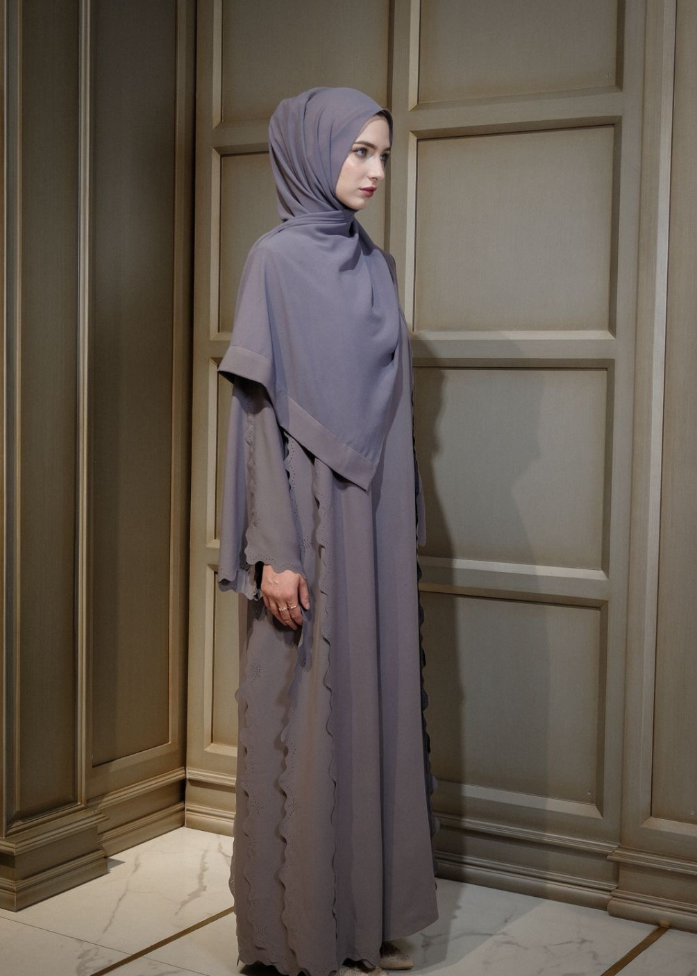 Medina abaya set - grey