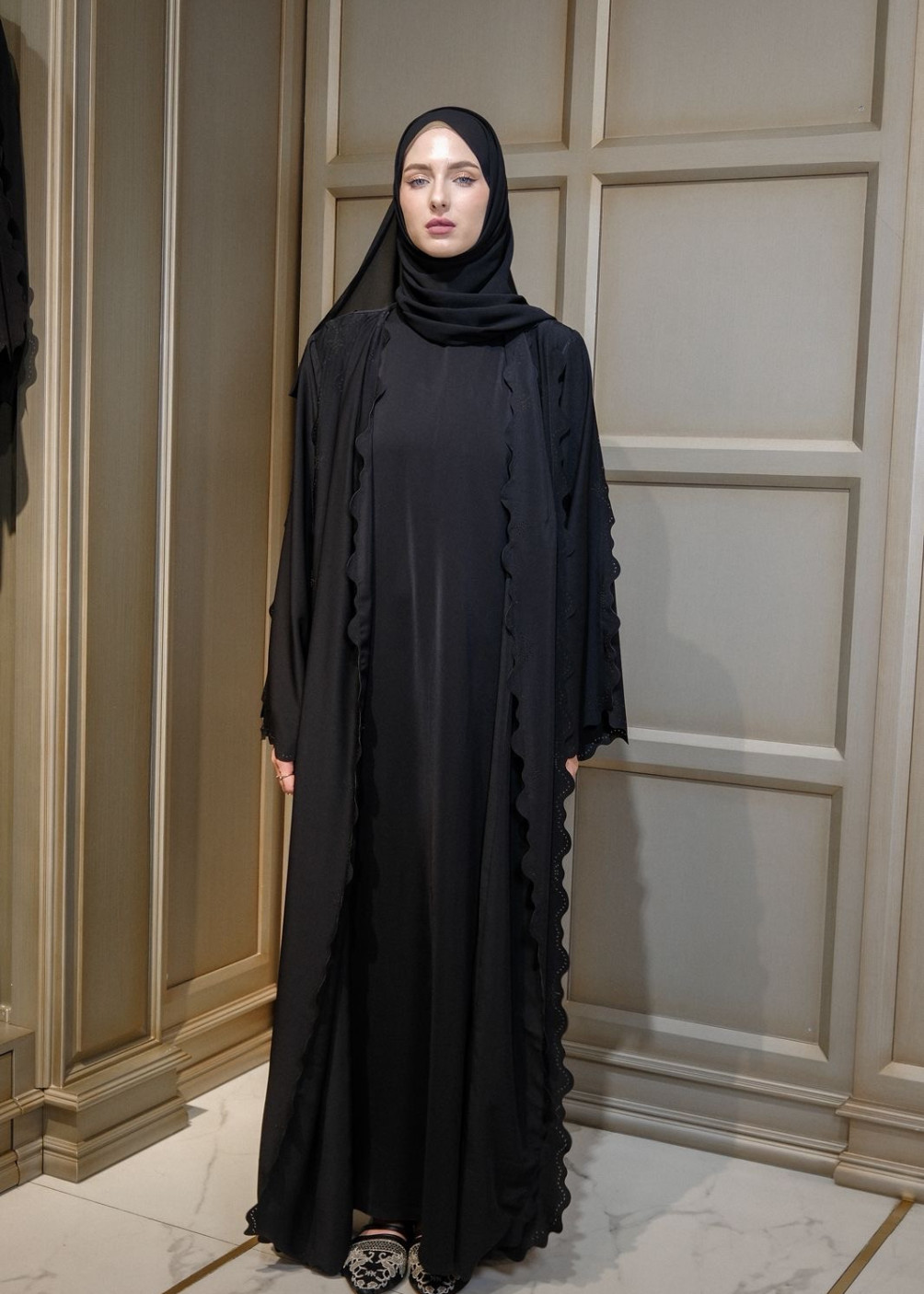 Medina abaya set - black