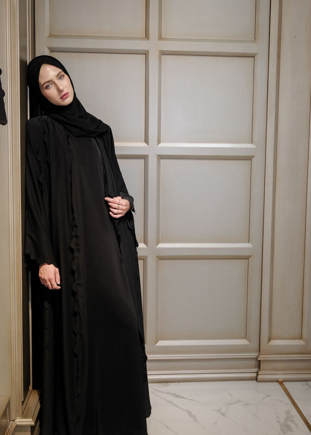 Medina abaya set - black