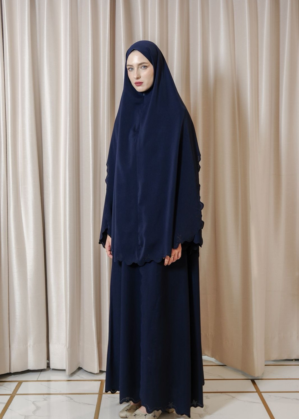 Sabina dress set khimar - navy