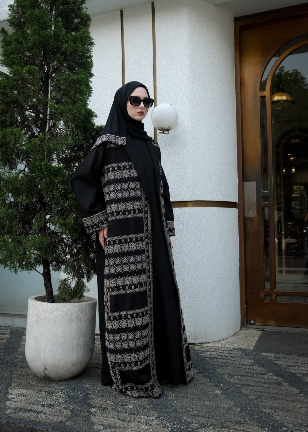 Abaya aesha set - black