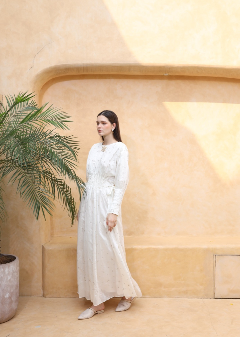 Estella dress - White cloud