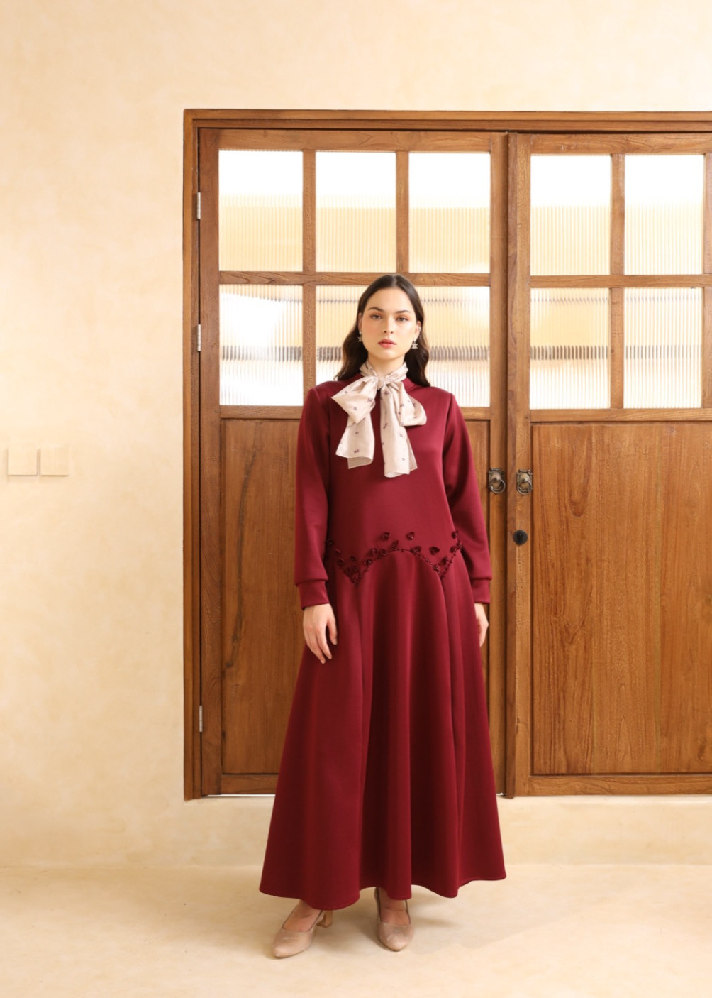 Belma dress - Maroon