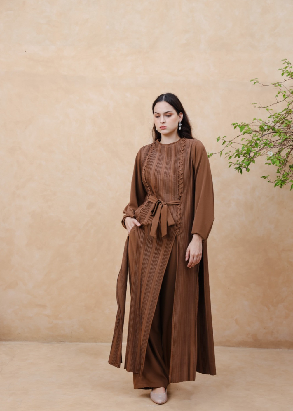 Zeva tunic set - Brown