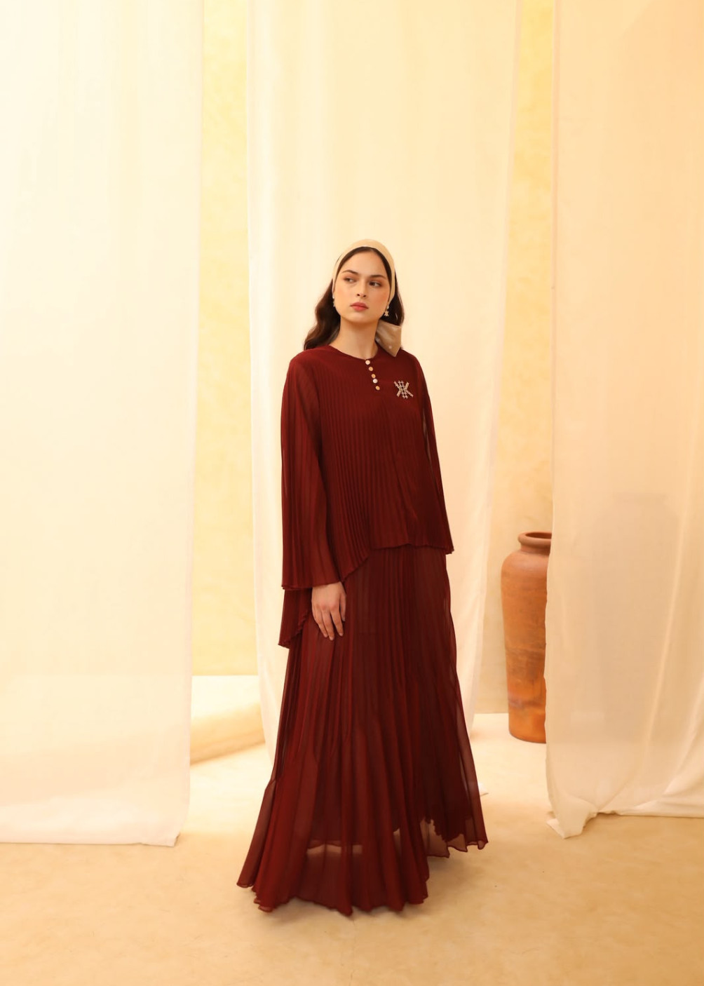 Zura dress - maroon