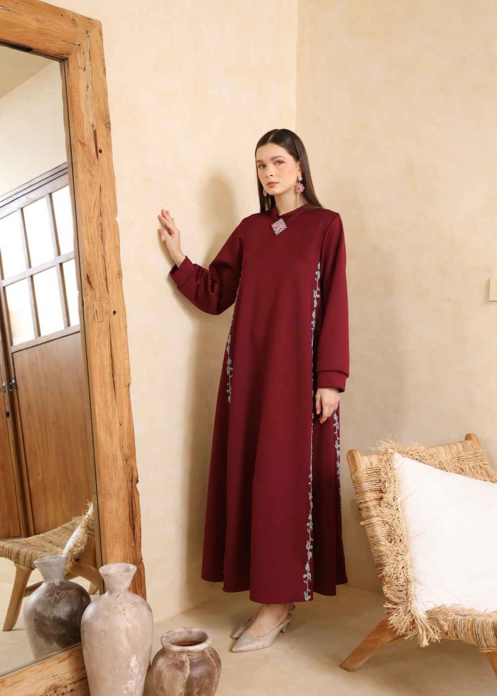 Seliya dress - maroon