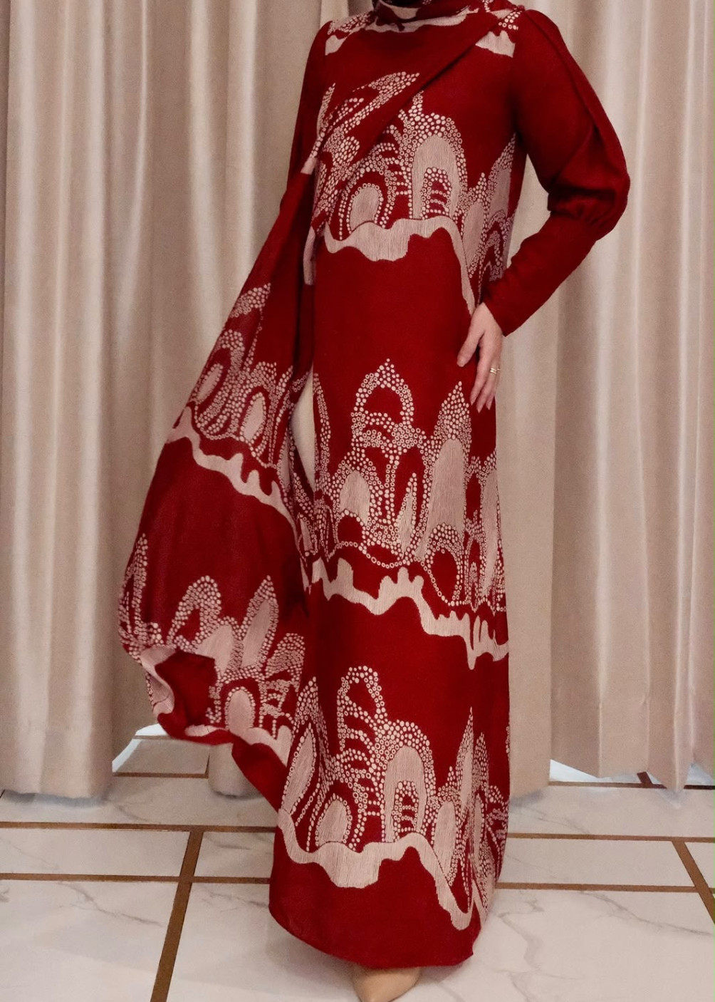 Daisha outer - maroon