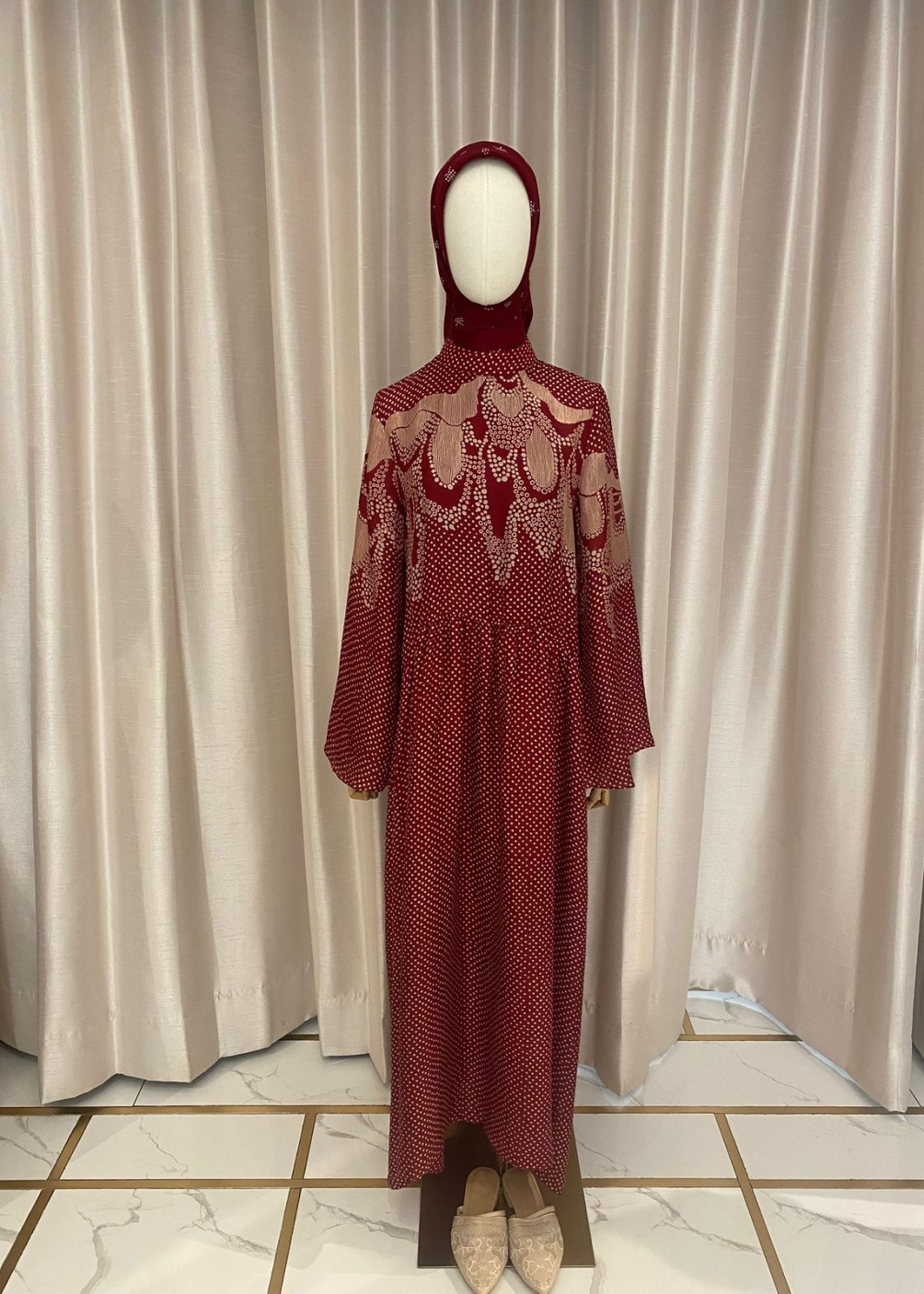 Gea dress - maroon